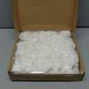 IPOPU 100 Pcs Artificial Rose Flower Heads Real Looking White Foam Fake Roses for DIY Wedding Baby Shower Centerpieces Arrangements Party Tables Home Decorations (White 1, Stemless)