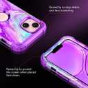 Casetego for iPhone 13 Case,iPhone 14 Case,Three Layer Heavy Duty Sturdy Shockproof Protection Full Rugged Hard PC+Soft TPU Bumper Protective Girls Case for Apple iPhone 13/14 6.1 inch,Bright Purple