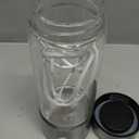 Hydrogen Water Bottle Generator - Portable Hydrogen Water Ionizer Machine SPE PEM Tech, Rechargeable Hydrogen Rich Water Glass Bottle for Home Gym Office and Travel Hydrogen Bottle (Silver)