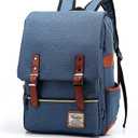 Slim Laptop Backpack for Women, Fashion Travel Rucksack College School Bookbag (Blue)