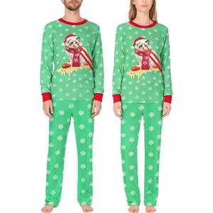 Family Christmas pajamas matching set adult pjs men women couple Comfy sleepwear (M)