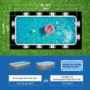 Safana Upgrade Thicken 12 x 18 ft Rectangular Pool Liner Pad for Rectangle/Oval Above Ground Pool, 300g/㎡ Seamless Swimming Pool Mat, Under Pool Padding, Puncture Protection, Extend Liner Life