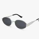 livho Retro Polarized Sunglasses - UV400 Protection, Oval Shape, Metal Frames - Matching Soft Case Inlcuded