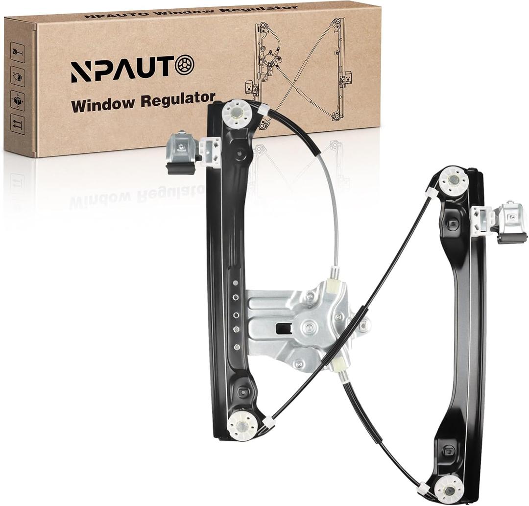 NPAUTO Front Right Passenger Side Power Window Regulator with (2-Pin Motor) Replacement for 2012 2013 2014 2015 Chevy Cruze, 2016 Chevy Cruze Limited, 751-740