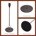 Black Candlestick Holders Taper: Tall Candle Holder Set of 3 Fireplace Mantle Decor Dinning Table Centerpiece Metal Candle Stand Halloween Decorations