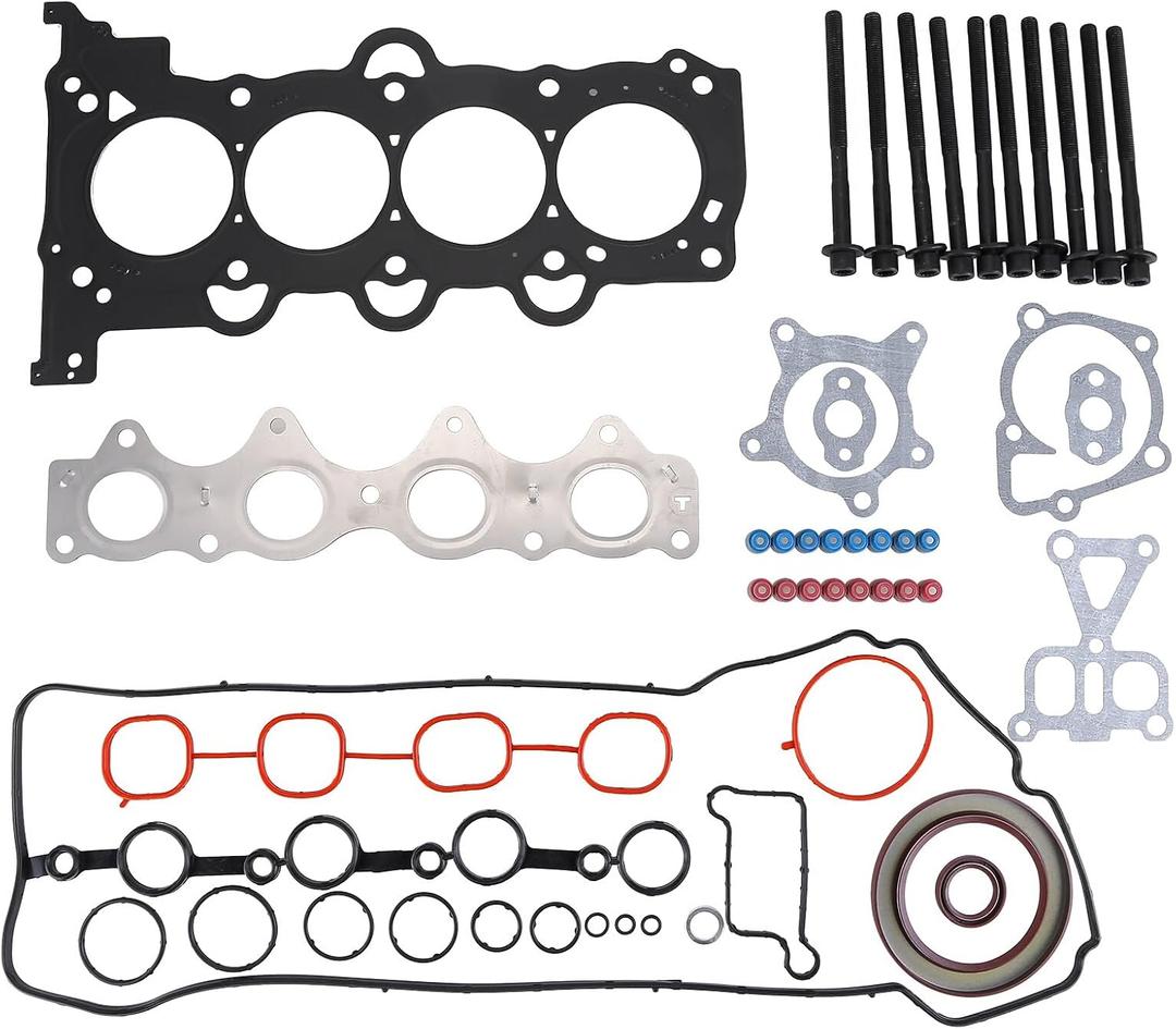 Engine Head Gasket Kit with Bolts Compatible for 2012-2019 for Hyundai Accent 2012-2017 for Hyundai Veloster 2012-2018 for Kia Rio 2012-2018 for Kia Soul 1.6L L4 HS26554PT Head Gasket Kit