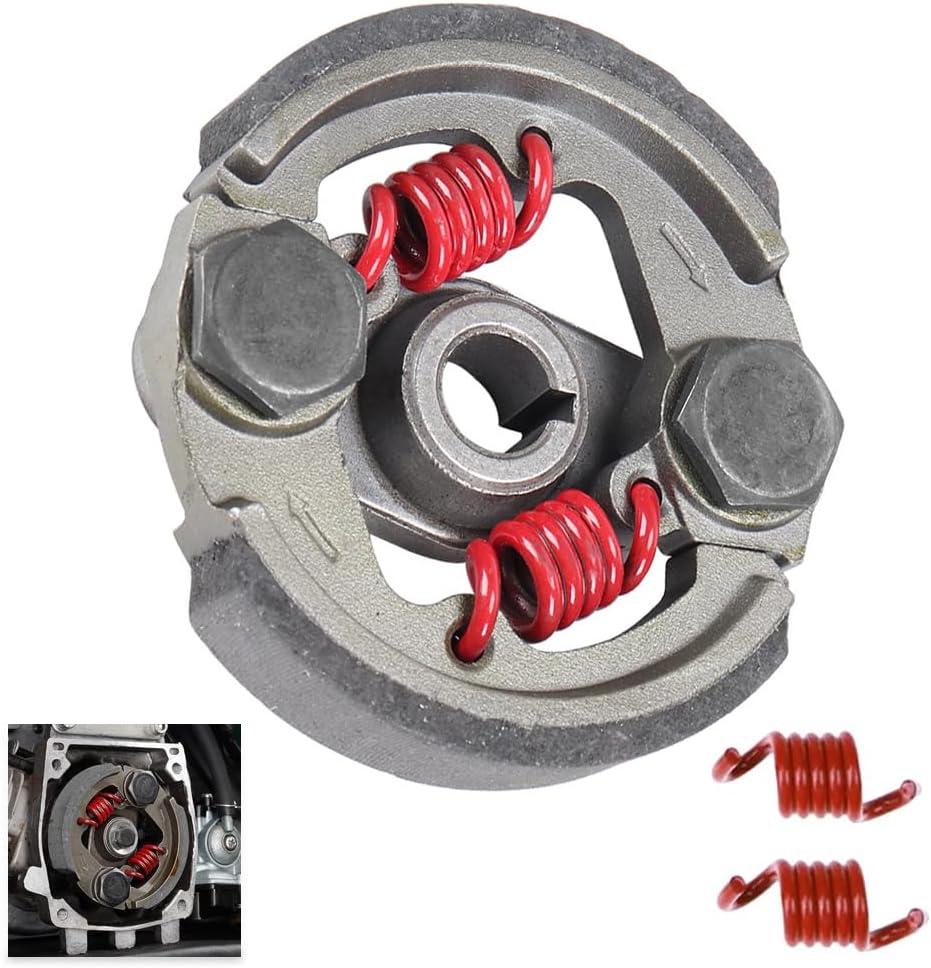 Heavy Duty Clutch Pad & Extra 2 Springs 43cc 47cc 49cc 50cc 2-Stroke Engine Racing Clutch Pads for Mini Moto Pocket Rocket Kid Bike ATV SYX Moto Gray