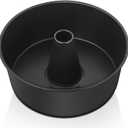 E-far Angel Food Cake Pan, 10-Inch Non-stick Tube Pan for Baking Pound Chiffon Cake, One-piece Design, Easy Release & Clean