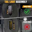 3Pin Right LED Tail Light Assembly For 2017-2023 Tesla Model 3 | For 1077398-00-F,Rear Brake Lamp,Red Signal