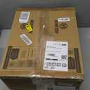 LEDIARY Caged Ceiling Fan with Light and Remote, 16in Small Low Profile Ceiling Fans with Lights, 6 Speed and Reversible Farmhouse Flush Mount Ceiling Fan for Bedroom, Kitchen, Living room (White and Gold)