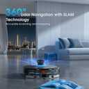 SHELIKI Robot Vacuum and Mop, Robotic Vacuum Cleaner, 70-Day Self-Emptying Super Suction, Quiet, LiDAR Navigation, App & Voice Control