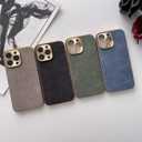 Generic Luxury Leather Nonslip Phone case (iPhone 14 pro (Black))