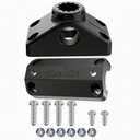 Rail Mount Adapter for Side Deck Mounting Bracket, Fit 7/8" & 1" Round/1" Square Rails Compatible with Scotty Accessories. (Rail Mount Adapter & Side Deck Mounting)