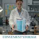 Leinuosen Clear Acrylic Sterilization Pouches Rack Organizer Wall Mount Dispenser Holder for 3.5 x 10 Inch Sterilization Pouches