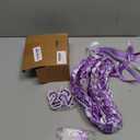 Lyrow 50'' 2026 Graduation Lei Double Braided Strands Graduation Ribbon Leis with 4 Satin Flowers Congrats Graduates Money Leis Class of 2026 Gift for Men Women