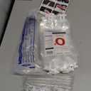 MGparty 12Packs Halloween Blood Bags for Drinks Reusable Container Drink Pouches Juice for Halloween Zombie Vampire Theme Party Decoration with Syringe and Clips, 10.14fl.oz