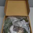 Fudios Lighted Christmas Pine Garland 6FT 48 Warm White LED Battery Operated with Timer for Mantle Fireplace Holiday Winter Decoration Indoor Outdoor Use