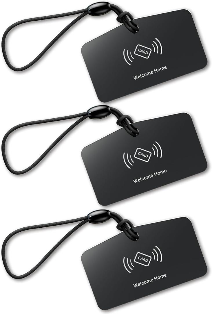 Veise VK01 IC Cards for Smart Lock, 13.56MHz RFID Cards Key Fobs for Keyless Entry Door Lock, Smart Deadbolt Key Compatible to Multiple Apps (3 Pack)