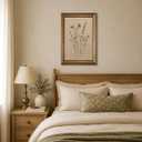 Avklitu Vintage Botanical Wall Art Boho Floral Wall Decor Gold Framed, 24"L x 16"W