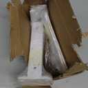 4 Pack - 8 inch White Hidden L Shelf Bracket (1/5 Inch Thicked) Iron Floating Shelf Brackets Rustic Industrial Metal Brackets for Shelf Support