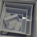 Large 8 Pcs White Acrylic Boxes for Display as Buffet Risers and Stands, Food Risers for Party, Table, including 10", 9", 8", 7", 6", 5", 4", 3" (Large, 8Pcs, White)