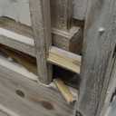 TIMRIS Large Rustic Wooden Metal Decorative Lantern Set of 2, Modern Farmhouse Floor Candle Lanterns with Drawer, Indoor/Outdoor Hanging Lanterns for Home Decor (No Glass)