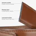BOSTANTEN Mens Belt Leather Ratchet Belt For Men Dress and Casual with Adjustable Buckle, Trim to Fit (011- All Brown)