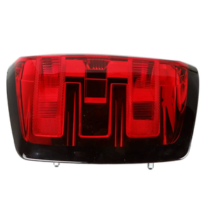 Tail Light w/Bulb Right Passenger Side Taillight Taillamp Brakelight Lamp for Chevy for GMC Sierra 3500HD/2500HD Clear&Red Lens