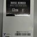 HASWARE Floating House Number Sign for Home - 5 Inch Modern Numerous Easy DIY Installation for Post Street (Silver Brushed, 8)