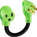 NEMA 14-50P to NEMA 6-50R Welder Adapter Cord, 1ft/12inch, STW, 8AWG