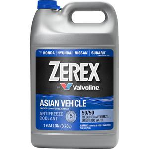 Zerex Asian Vehicle Blue Silicate and Borate Free 50/50 Prediluted Ready-to-Use Antifreeze/Coolant 1 GA