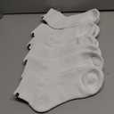 Men's Cushion Ankle Socks, White,6 Pairs