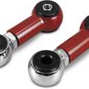 Bevinsee Adjustable Rear Sway Bar End Link Suspension Kit Compatible with BMW E46 320i 323i 325i 328i 330i 1999-2006, Replacement for 33551094619 1094619 33552283743 33552282182 Red, Billet Aluminum