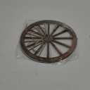 2 Pcs Wagon Wheel Decor Wooden Western Cowboy Party Decorations Vintage Rustic Wagon Wheel Wood Cartwheel Decor for Bar Garage Indoor Outdoor (Brown,12 Inch)