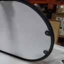 Arched Window Wall Mirror, 30"x20" Windowpane Mirror, Black