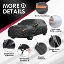 Large Car Covers for SUV, Outdoor SUV Cover Universal Fit for Audi Q7, BMW X5, Benz GLE, Acura MDX, Mazda CX-9, VW Atlas, Jeep Grand Cherokee, Infiniti QX60, Length 201 Inches