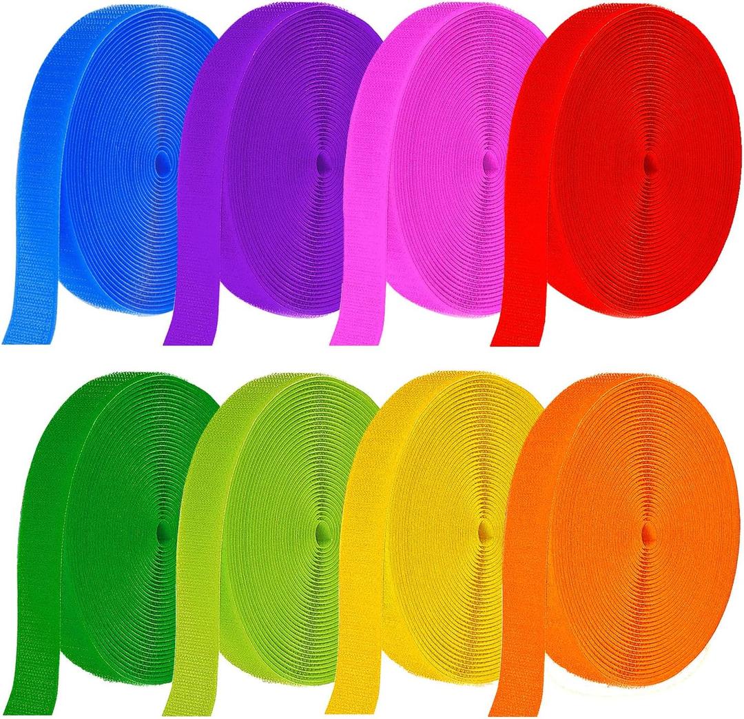 8 Rolls 210 Feet Carpet Marker Strips for Classroom Nylon Carpet Strips Carpet Position Strips Floor Carpet Markers for Teachers, Office, Social Distancing