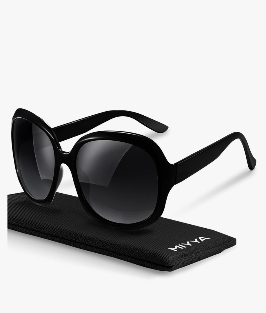 miyya Bug Eye Oversized Polarized Sunglasses Womens, Trendy Retro Sun Glasses for Women 2025, Oversized UV Protection Shades
