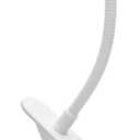 Holicfun Clip Mount for Ring, Blink, Eufy, Google Nest, Wyze, and Arlo Indoor Outdoor Cameras, 15cm Gooseneck Arm, Flexible Adjustment, Strong Clamp, White