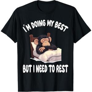 Monkey Ape Animal Pajamas Nightgown Sleeping Napping TShirt, Size XL