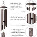43" Large Wind Chimes for Outside Deep Tone, Memorial Wind Chimes for Loss of Loved one, Bereavement Sympathy Gifts in Memory of a Loved one, Outdoor Decor for Garden,Yard,Lawn & Patio