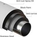 Shower Curtain Rod Tension - Never Rust No Drill Non-Slip Spring Tension Shower Rod, 43-73 inches Stainless Steel, Matte Black