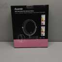 10'' 30X/1X Wall Mounted Lighted Makeup Mirror, 5000mAh Rechargeable Double-Sided Magnifying Mirror with Light, LED Vanity Mirror Touch Dimmable 3 Colors 360 Rotation Extended Foldable Arm, Chrome