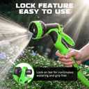 Garden Hose Nozzle with 10 Spray Patterns High Pressure Water Sprayer for Car Washing, Pet Bathing & Lawn Care with Lock Feature & Comfort Grip Fits All 3/4" Standard Hoses Thread