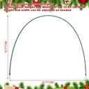 Geetery 6 Pack 10FT Christmas Archway Outdoor, 8 Mode LED Light Arch Metal for Christmas Holiday Driveways, Easy Assembly, Reusable, Doorway Pathway Garden Yard Lawn Passage Decoration (Multicolor)