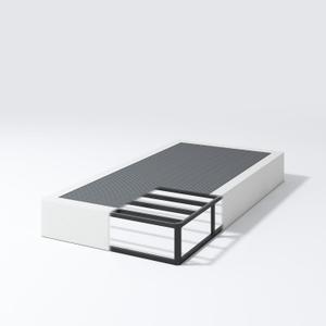 Twin Box Spring 9 Inch Heavy Duty Box Spring Mattress Foundation, Metal Bed Base with Fabric Cover, Noise Free Easy Assembly