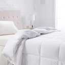Amazon Basics White Down Alternative Comforter and Duvet Insert with Corner Tabs, Machine Washable, Full/Queen, All-Season