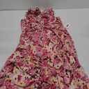 GRACE KARIN 2025 Women's Summer Floral Print Dress Sleeveless Casual Flowy Sundress A Line Ruffle Wedding Guest Outfit, Size L