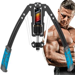 EAST MOUNT Twister Arm Exerciser - Adjustable 22-440lbs Hydraulic Power, Home Chest Expander, Shoulder Muscle Training Fitness Equipment, Arm Enhanced Exercise Strengthener. (Blue)