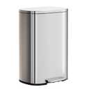 PayLessHere Trash Can with Lid, 13 Gallon (50L) Stainless Steel Kitchen & Office Recycling Bin with Foot Pedal Soft Close & Inner Bucket